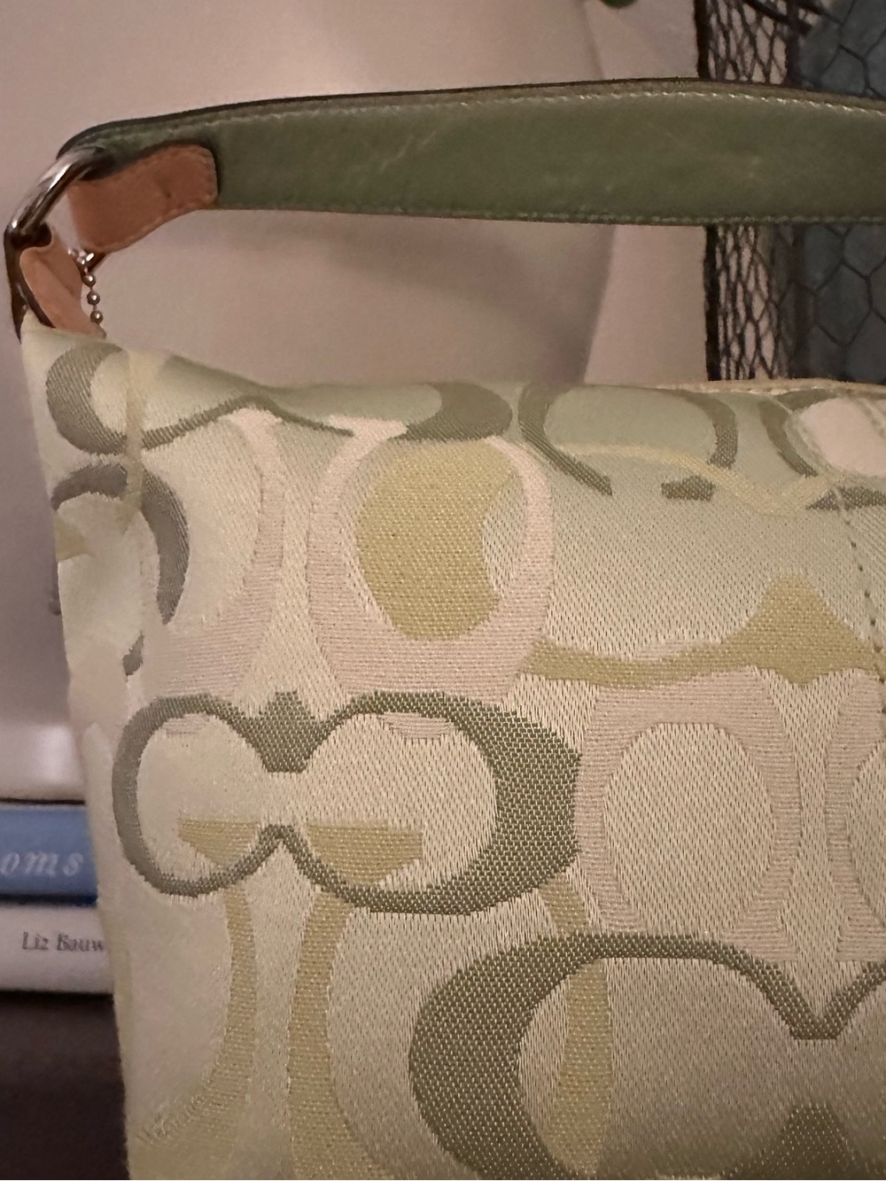 Rare Y2K Coach Optic Signature C Mini Bag / Pouch (6561) | Pistachio - Picture 12 of 16